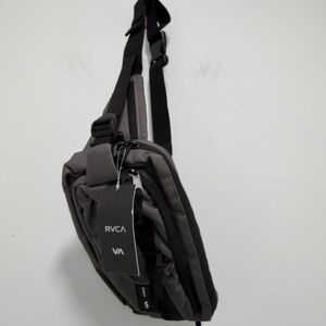 RVCA Black and Green Olive  Men's Belt Bag